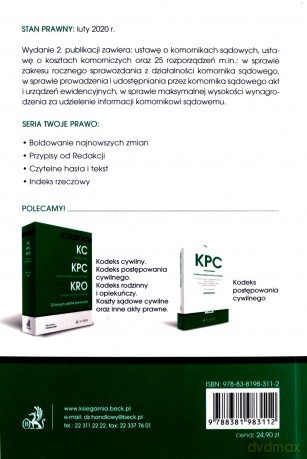 Ustawy komornicze. Akty wykonawcze [KSIĄŻKA]
