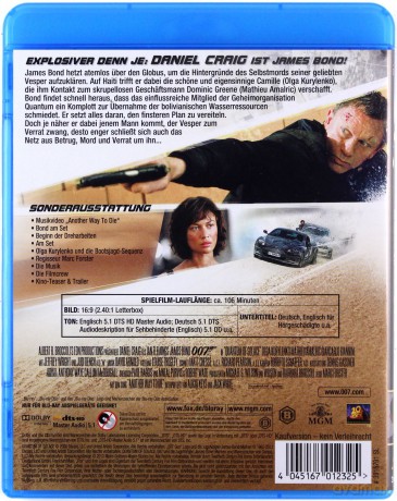007 James Bond Quantum of Solace [Blu-Ray]