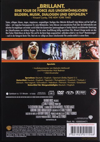 Mechaniczna pomarańcza [DVD]