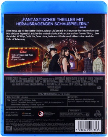 Bad Times at the El Royale (Źle się dzieje w El Royale) [Blu-Ray]