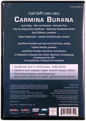 Carl Orff (1895-1982): Carmina Burana [DVD]