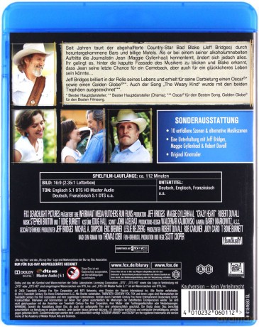 Crazy Heart (Szalone serce) [Blu-Ray]