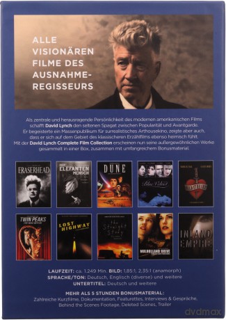 David Lynch (Complete Film Collection) [10xDVD]