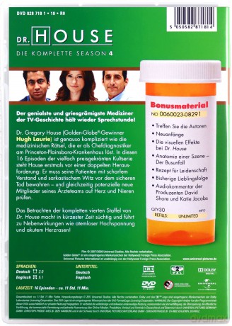 House M.D. Season 4 (Dr. House) [4DVD]