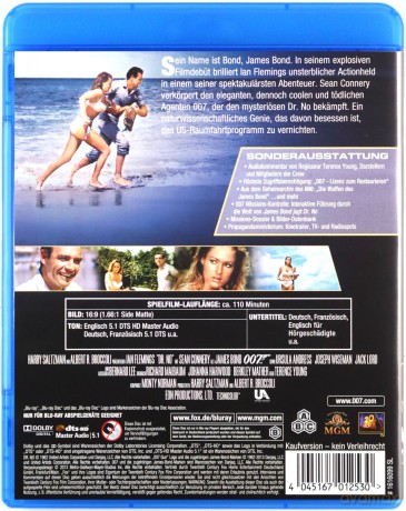 007 James Bond Dr. No (Doktor No) [Blu-Ray]