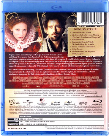 Elizabeth: The Golden Age (Elizabeth: Złoty wiek) [Blu-Ray]