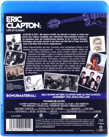 Eric Clapton - Life in 12 Bars [Blu-Ray]