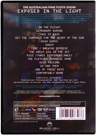 The Australian Pink Floyd Show: Exposed In The Light: Live 2012 [DVD]