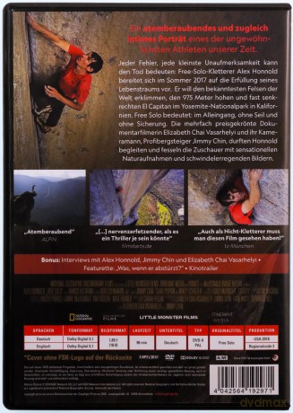 Free Solo (Free Solo: ekstremalna wspinaczka) [DVD]