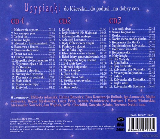 Usypianki do łóżeczka... do podusi... na dobry sen [BOX] [3CD]