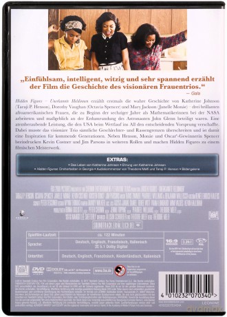 Hidden Figures (Ukryte działania) [DVD]