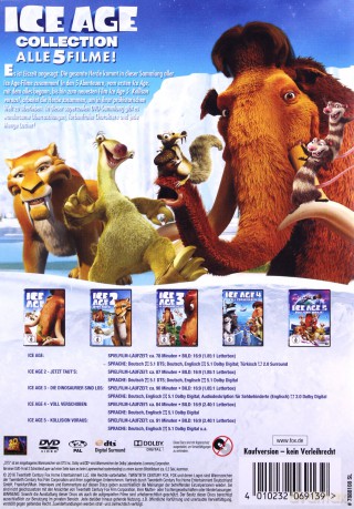 Ice Age 1-5 (Epoka lodowcowa 1-5) [5DVD]