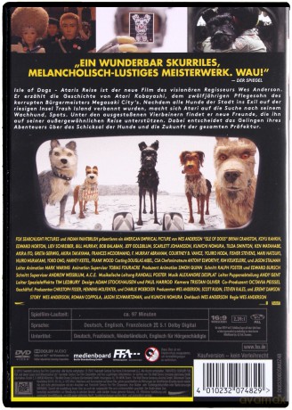 Isle of Dogs (Wyspa psów) [DVD]
