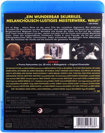 Isle of Dogs (Wyspa psów) [Blu-Ray]