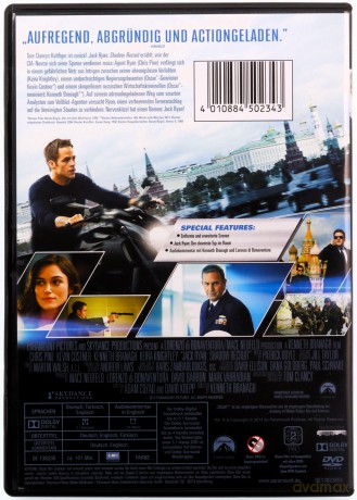Jack Ryan: Shadow Recruit (Jack Ryan: Teoria chaosu) [DVD]