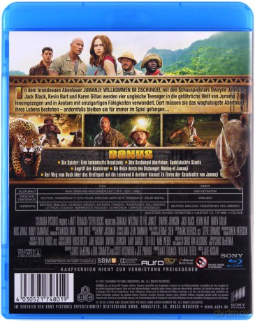 Jumanji: Welcome to the Jungle (Jumanji: Przygoda w dżungli) [Blu-Ray]