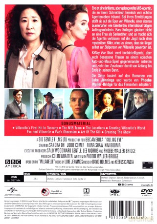 Killing Eve Season 1 (Obsesja Eve Sezon 1) [2DVD]