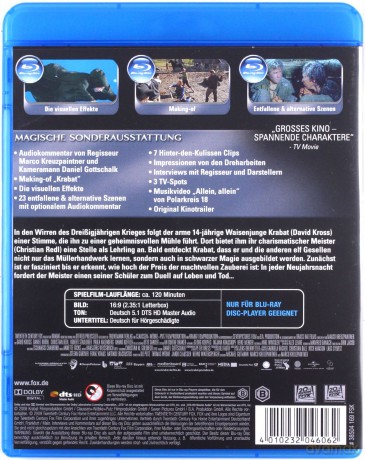Krabat and the Legend of the Satanic Mill (Uczeń czarnoksiężnika) [Blu-Ray]