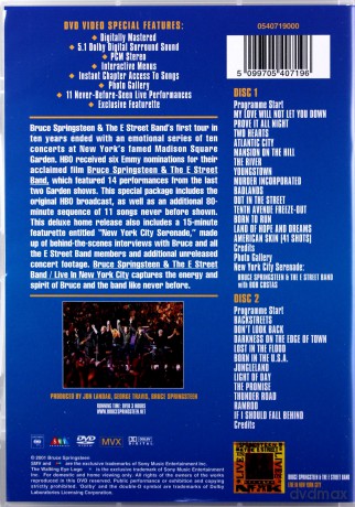 Bruce Springsteen: Live In New York City [DVD]