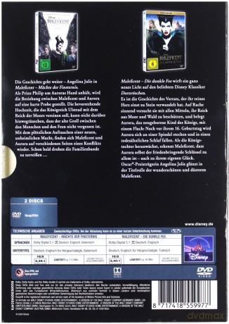 Maleficent 1-2 (Czarownica 1-2) [2DVD]