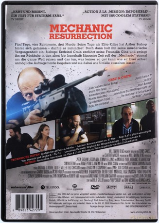 Mechanic: Resurrection (Mechanik: Konfrontacja) [DVD]