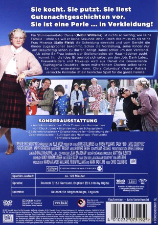 Mrs. Doubtfire (Pani Doubtfire) [DVD]