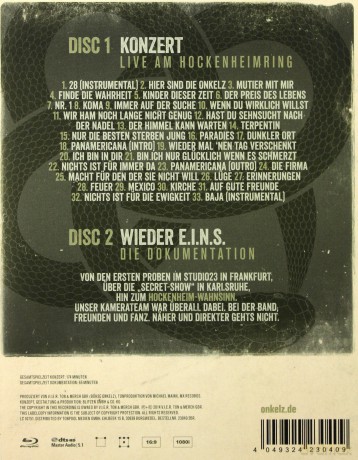 Bohse Onkelz: Nichts ist fur die Ewigkeit - Live am Hockenheimring 2014 [2xBlu-Ray]
