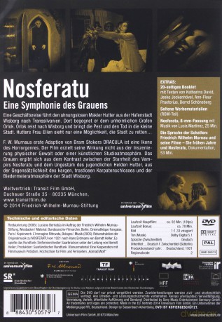 Nosferatu, a Symphony of Terror (Nosferatu - symfonia grozy) [DVD]