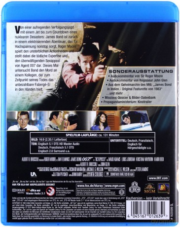 007 James Bond: Octopussy (Ośmiorniczka) [Blu-Ray]