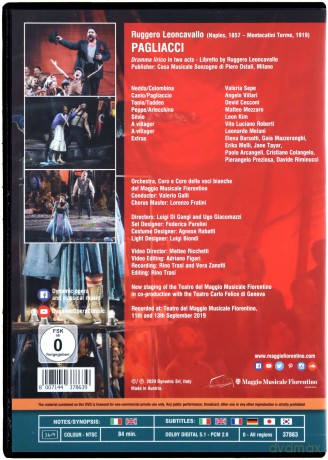 Ruggero Leoncavallo (1857-1919): Pagliacci [DVD]