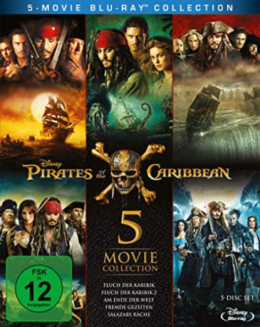 Pirates of the Caribbean 1-5 (Piraci z Karaibów 1-5) [Blu-Ray]