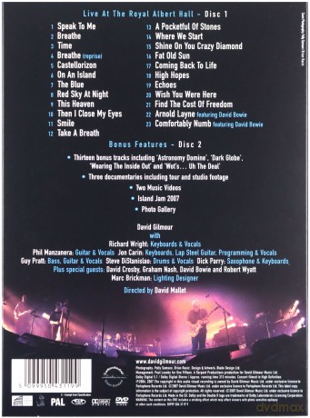David Gilmour: Remember That Night - Live at the Royal Albert Hall [2DVD]