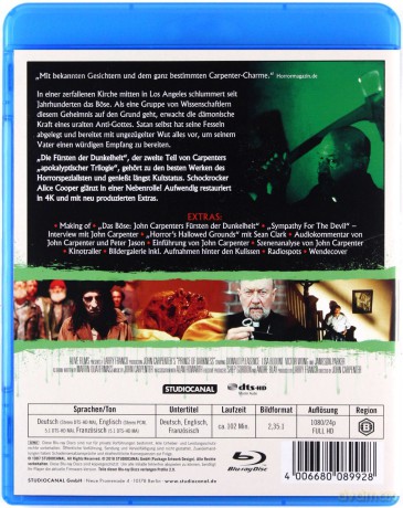 Prince of Darkness (Książę ciemności) [Blu-Ray]