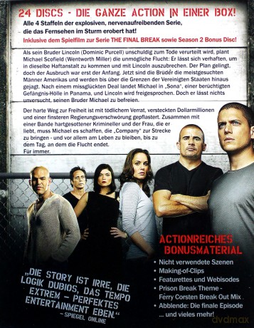 Prison Break Season 1-4 / Final Break (Skazany na śmierć Sezon 1-4 / Skazany na śmierć: Ostatnia ucieczka) [24xBlu-Ray]
