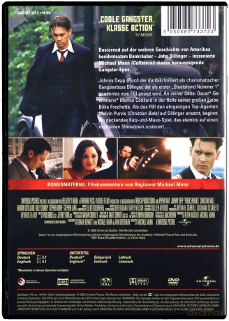 Public Enemies (Wrogowie publiczni) [DVD]
