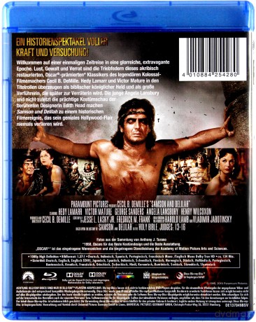 Samson and Delilah (Samson i Dalila) [Blu-Ray]