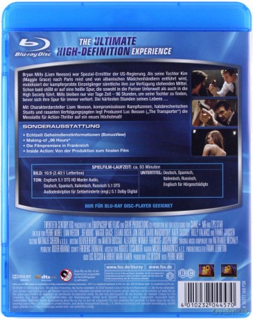 Taken (Uprowadzona) [Blu-Ray]