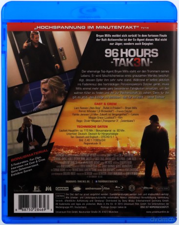 Taken 3 (Uprowadzona 3) [Blu-Ray]