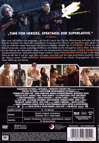 Terminator: Dark Fate (Terminator: Mroczne przeznaczenie) [DVD]