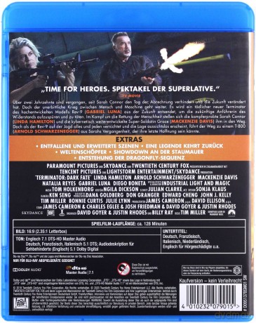 Terminator: Dark Fate (Terminator: Mroczne przeznaczenie) [Blu-Ray]