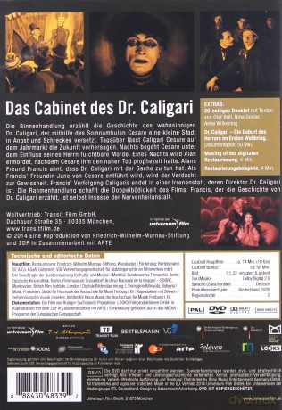 The Cabinet of Dr. Caligari (Gabinet doktora Caligari) [DVD]