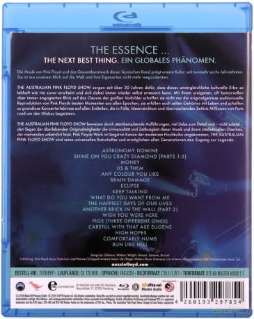 The Australian Pink Floyd Show: The Essence [Blu-Ray]