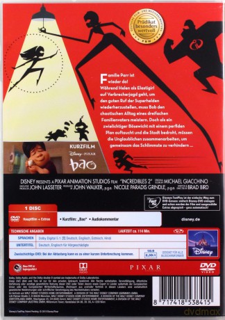 The Incredibles 2 (Iniemamocni 2) [DVD]