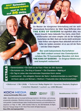 The King of Queens Season 1-9 (Diabli nadali Sezon 1-9) [DVD]