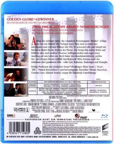 The People vs. Larry Flynt (Skandalista Larry Flynt) [Blu-Ray]