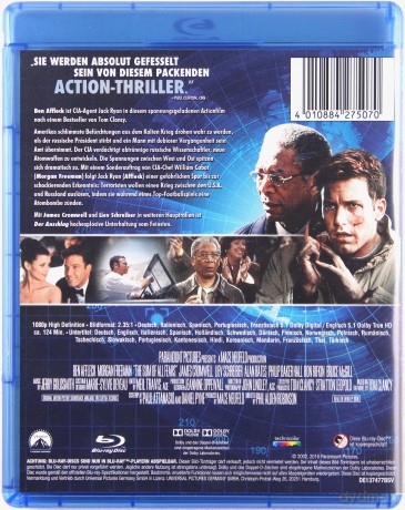 The Sum of All Fears (Suma wszystkich strachów) [Blu-Ray]
