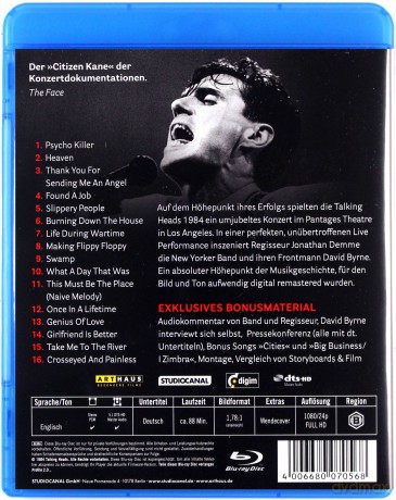 The Talking Heads: Stop Making Sense [Blu-Ray]