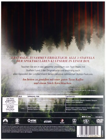 Twin Peaks: The Television Collection (Season 1-3) (Miasteczko Twin Peaks Sezon 1-3) [16xDVD]