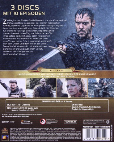 Vikings Season 5 Box 1 (Wikingowie Sezon 5 Część 1) [3xBlu-Ray]
