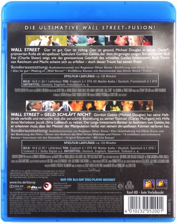 Wall Street 1-2 [2xBlu-Ray]